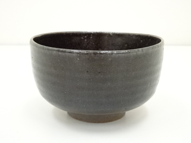 JAPANESE TEA CEREMONY / TEA CHAWAN / BLACK GLAZE / ARTISAN WORK